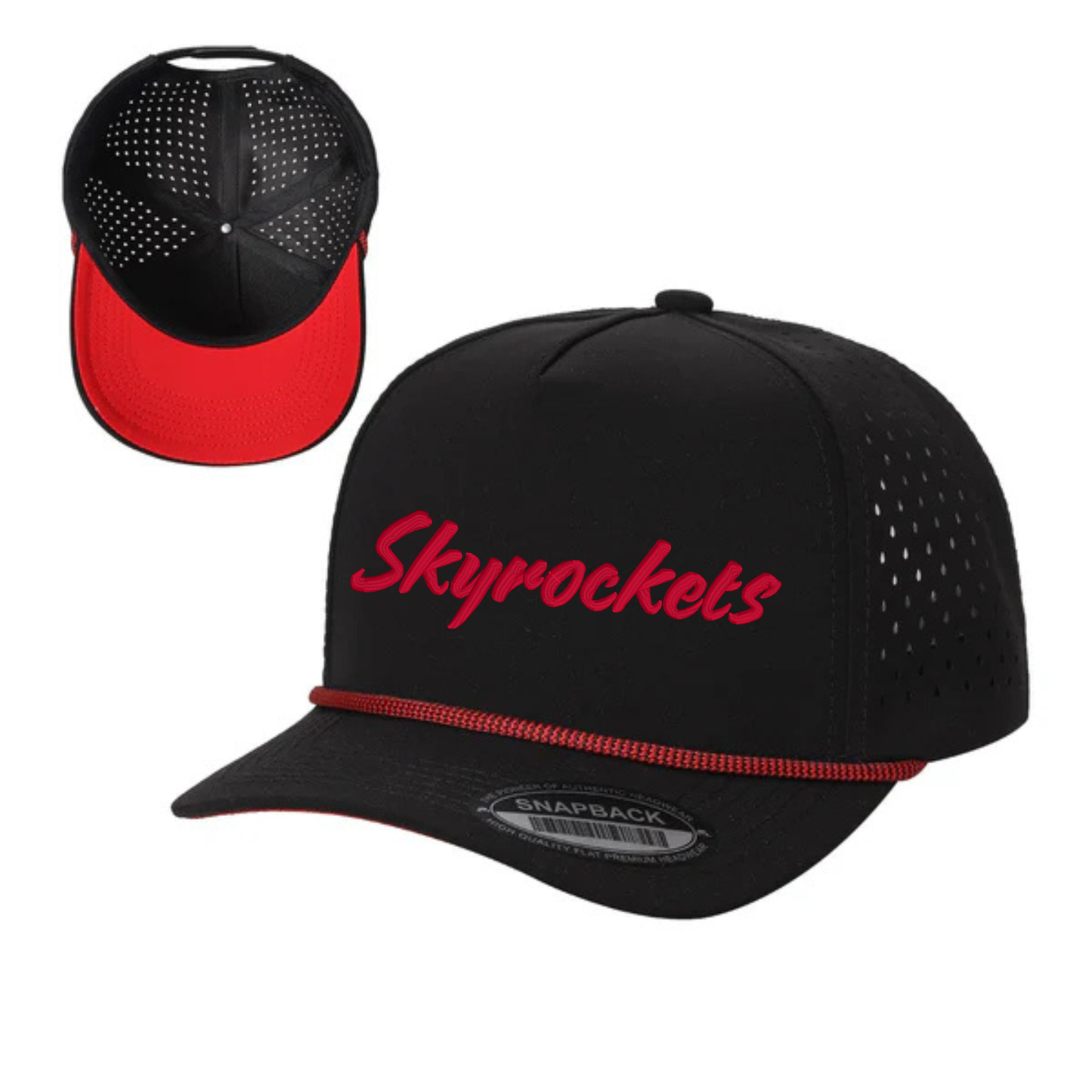 Skyrockets Script 5 Panel Rope Hat [Multiple Colors]