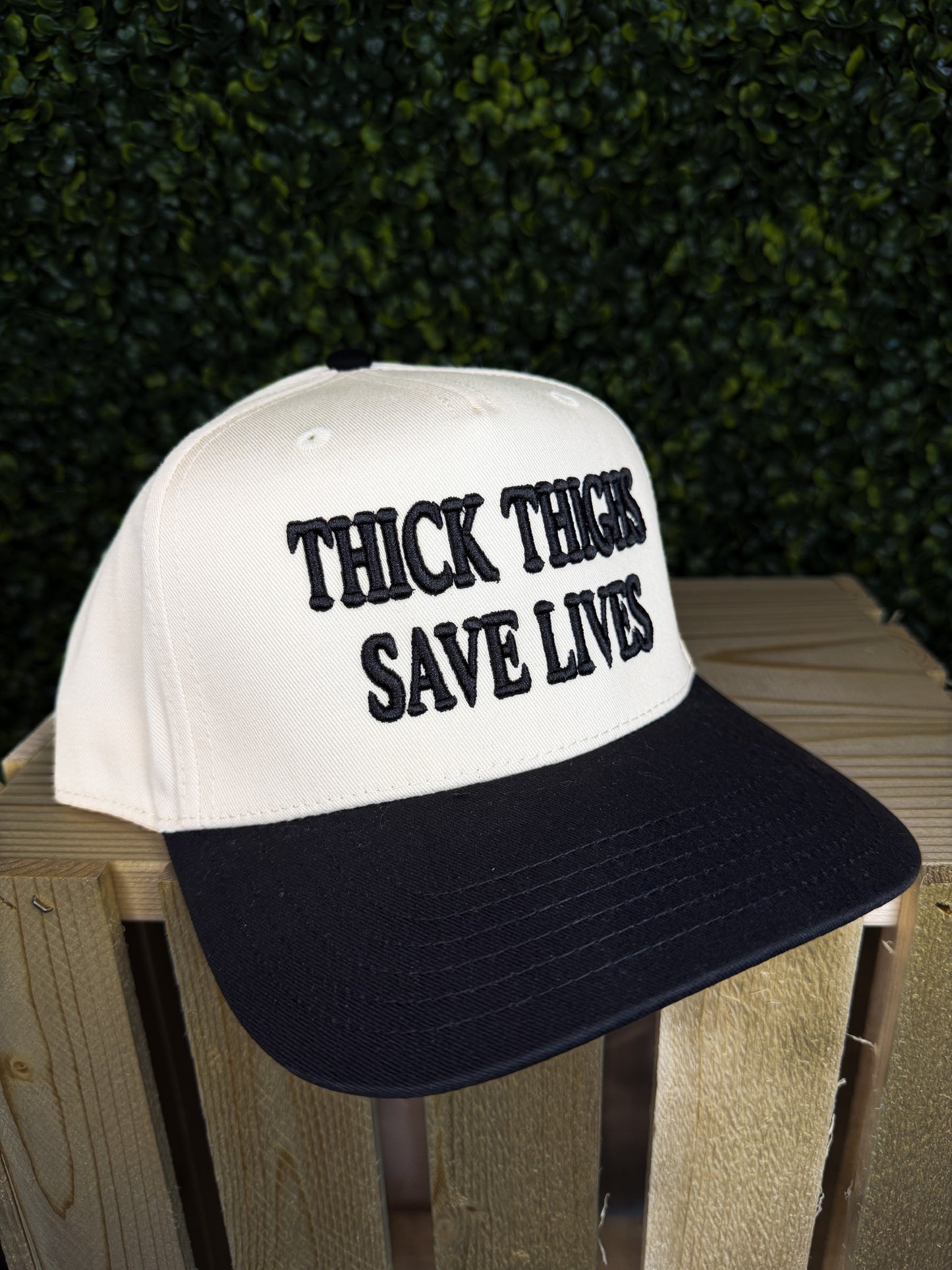 THICK THIGHS SAVE LIVES TRUCKER HAT