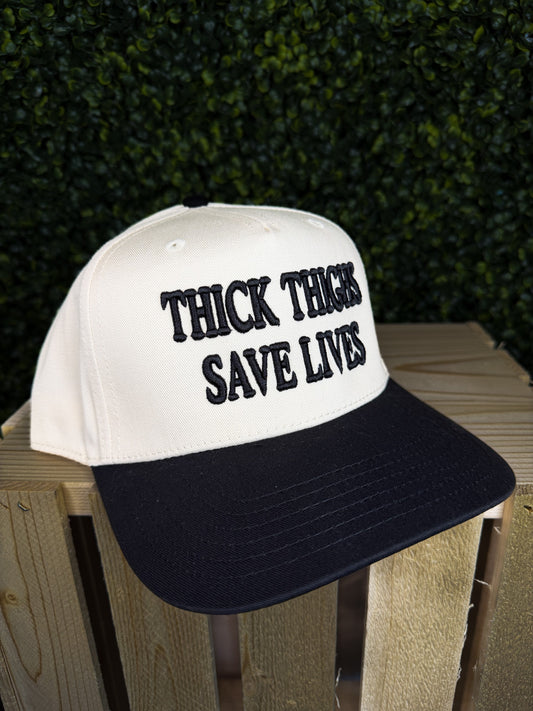 THICK THIGHS SAVE LIVES TRUCKER HAT