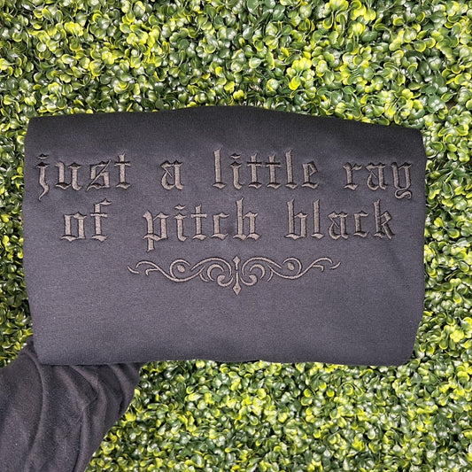 RAY OF PITCH BLACK CREWNECK
